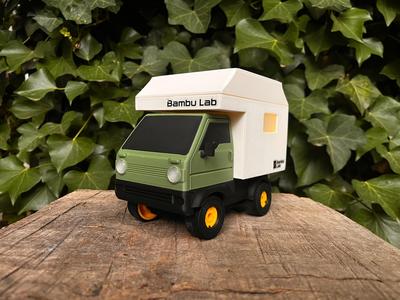 Camper cabin for Cyberbrick official truck