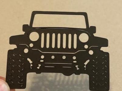Jeep front wall art silhoutte
