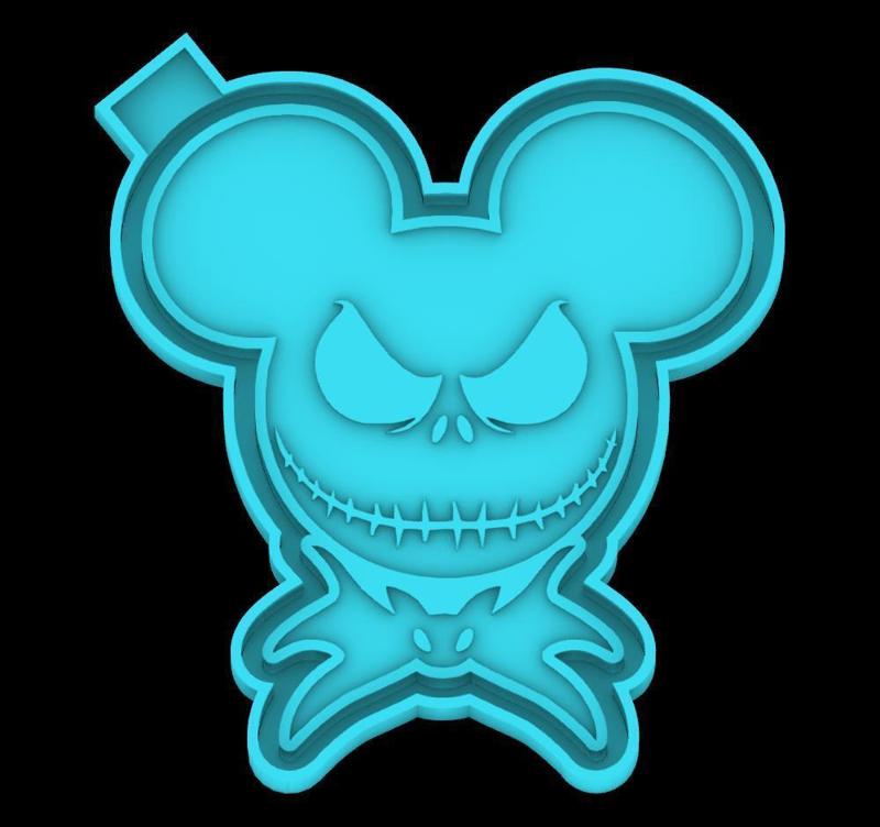 Jack Mouse Halloween - freshie mold - STL for silicone mold