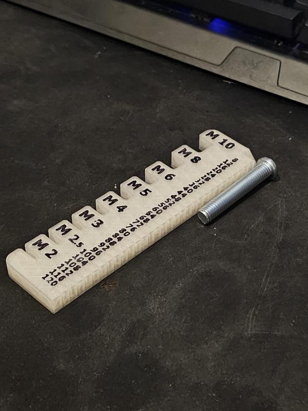 Screw measuring tool lite, M2-M10, 4-120mm