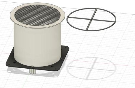 Ventilation tunnel with noctua fan