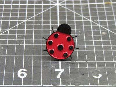 Ladybug enamel pin
