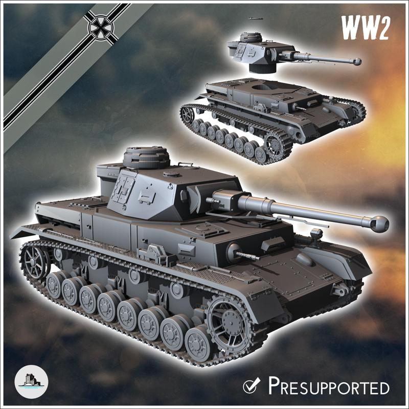 Panzer IV Ausf. F2 F late - Germany Eastern Western Front Normandy Stalingrad Berlin Bulge WWII