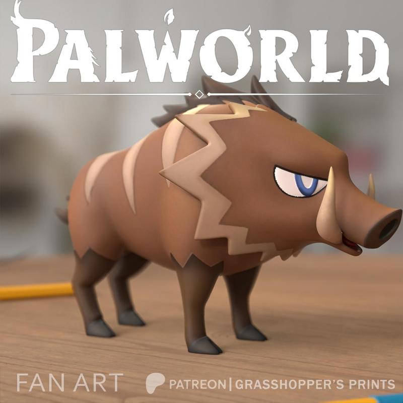 PALWORLD 20 RUSHOAR FANART