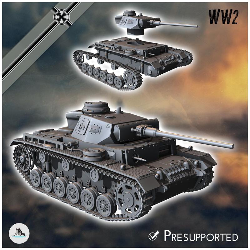 Panzer III Ausf. L - Germany Eastern Western Front Normandy Stalingrad Berlin Bulge WWII