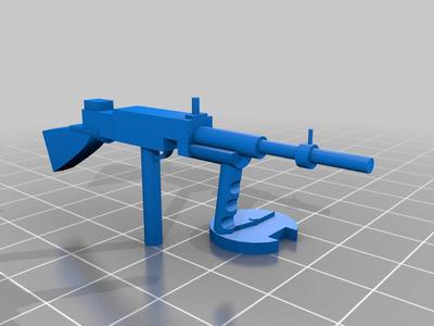 Tommy gun for 1/144 gundam GRABBY HAND NOT TRIGGER FINGER HAND
