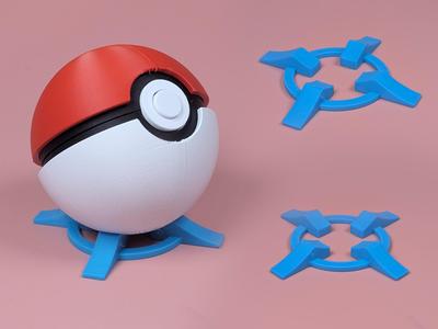 Pokeball Stand - Simple with 4 Feet