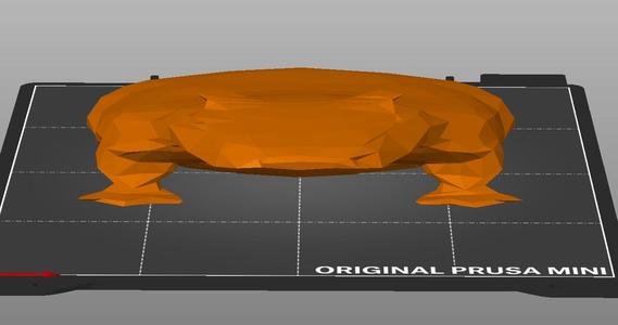 Low Poly Capybara frog