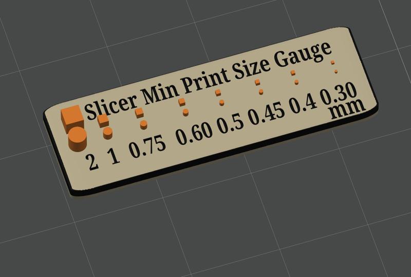 Slicer Size Gauge, How Small Can You Go? No Printing Required!