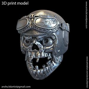 Biker helmet skull vol1 Pendant