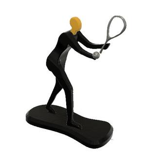 Tennis Athlete Minimalist Square
