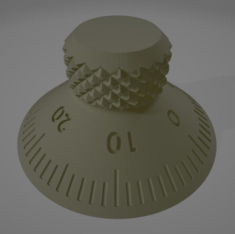 Safe Dial with additional middle marks