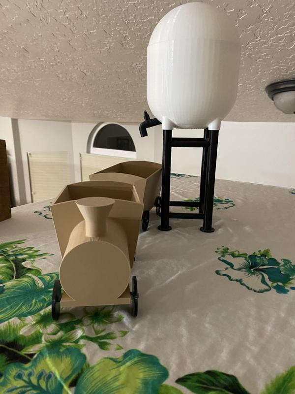 Train Planter with Water Tower