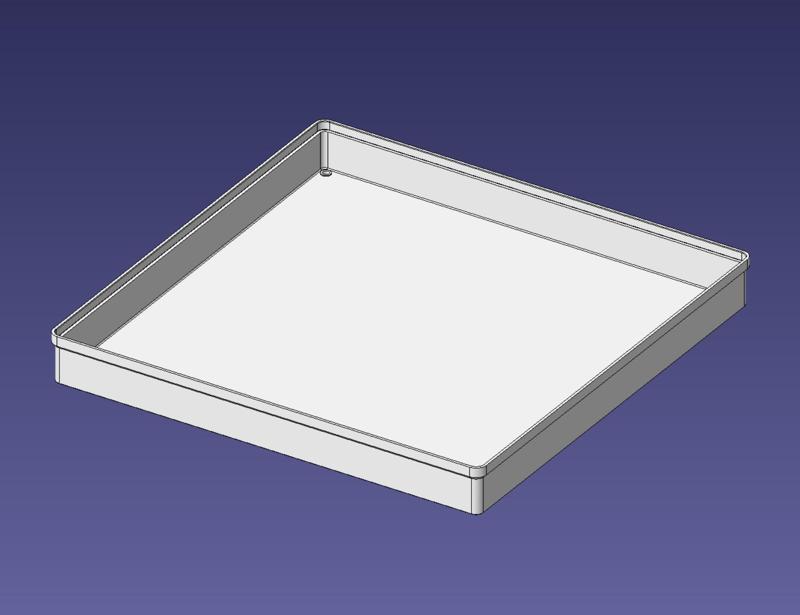4x4 units, third height, 1x1 grid Stackable Insertbox