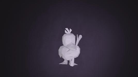 Pokemon Farfetch'd low poly