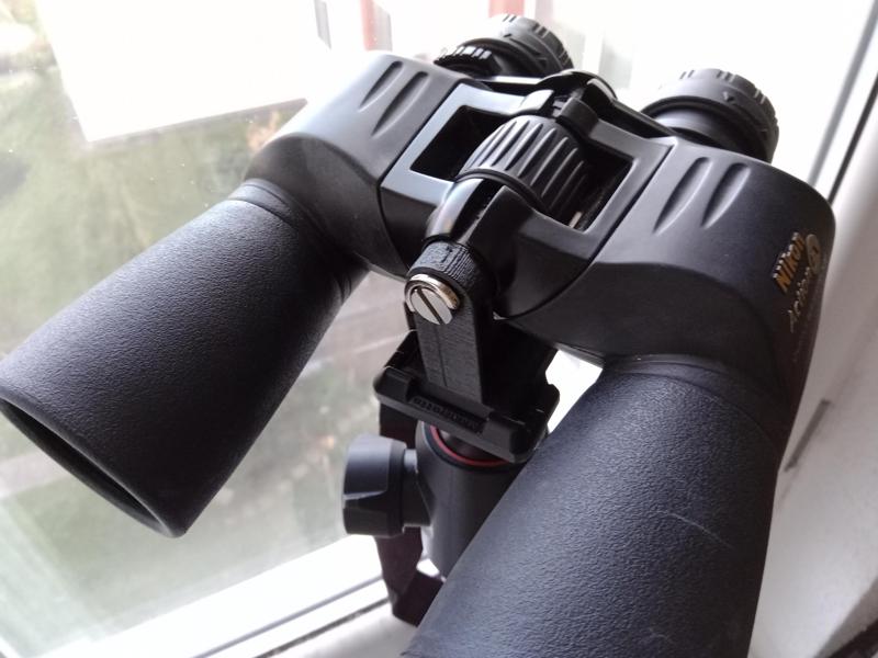 Binoculars mounting plate