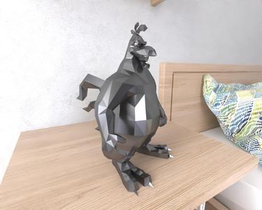 Claudio Lowpoly Rooster