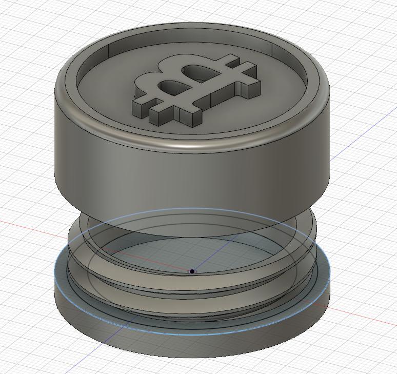 Bitcoin Gift in Style with a 3D Printed Box Featuring the Iconic Bitcoin Logo