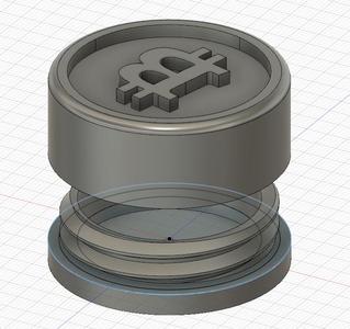 Bitcoin Gift in Style with a 3D Printed Box Featuring the Iconic Bitcoin Logo