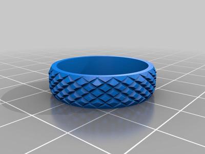 Knurled fidget spinner ring (US Size 6.5)