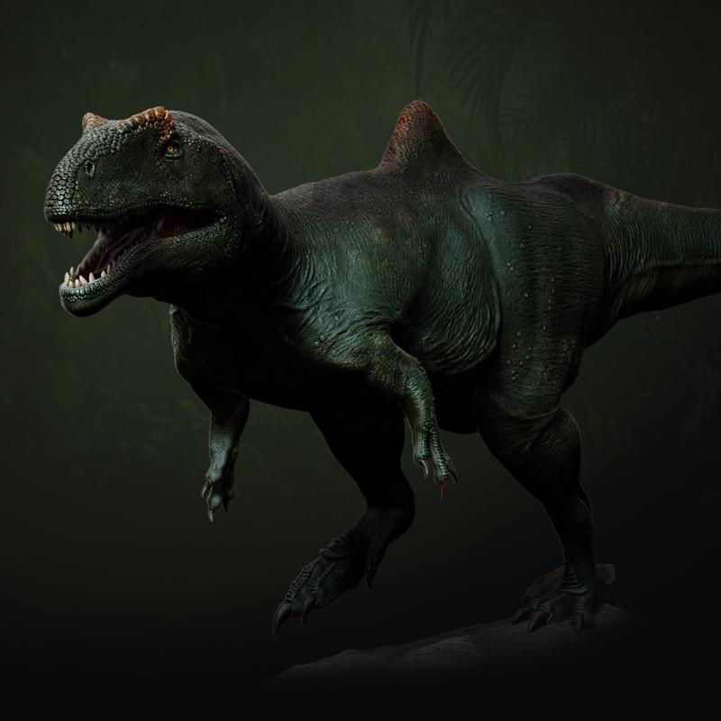 Concavenator walking 1-35 scale pre-supported dinosaur