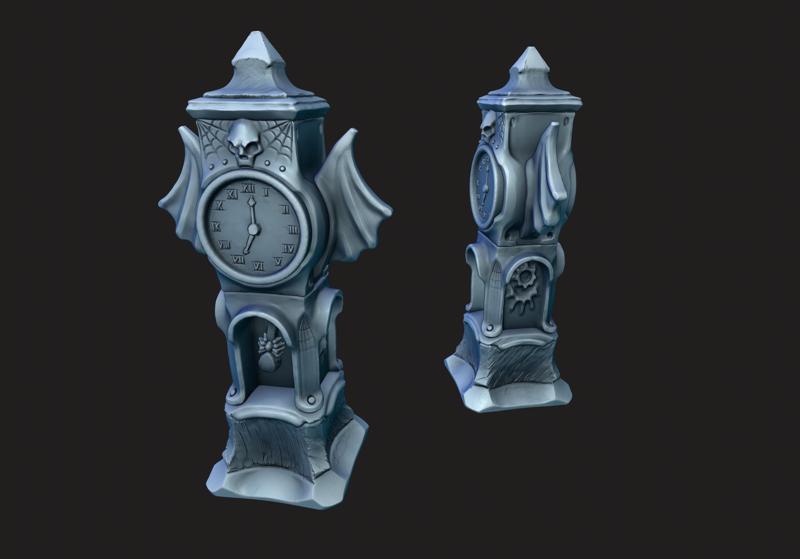 Clocks, gothic grandfathers clocks