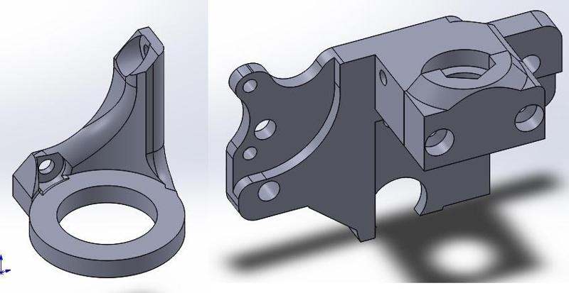 E3D v6 & auto lvl 8mm, mounting on the carriage 