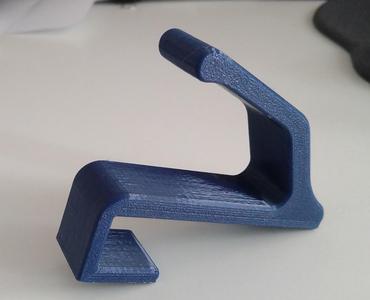 Helmet hanger for IKEA Besta door (no screws)