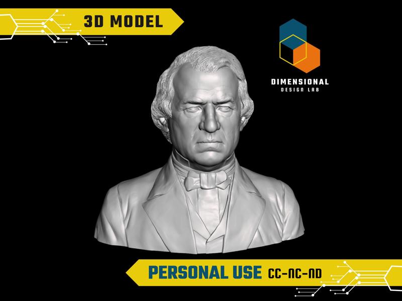 Andrew Johnson - High-Quality STL File for 3D Printing (PERSONAL USE)