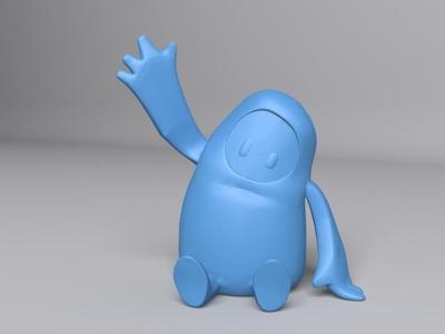 FallGuy Sitting and Waving