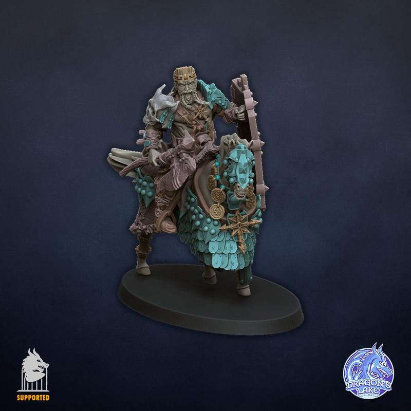 Barbarian King on horse