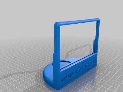 Bilderrahmen für Lithiografie (bis zu 5 mm) mit Teelichthalterung / Picture frame for lithiography (up to 5 mm) with tea light holder