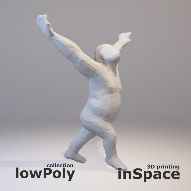 Low poly - Dancing ape