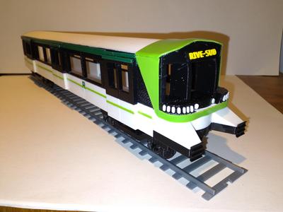 The new Montreal REM railroad car