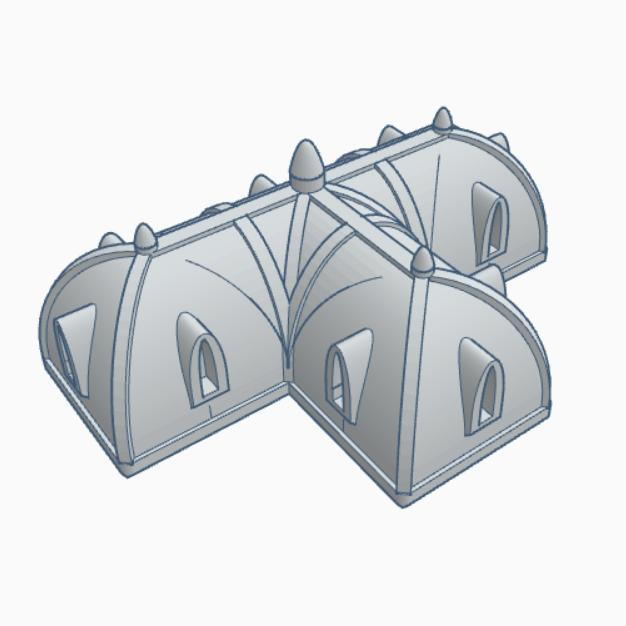 Gothic Domed Rooftop 2