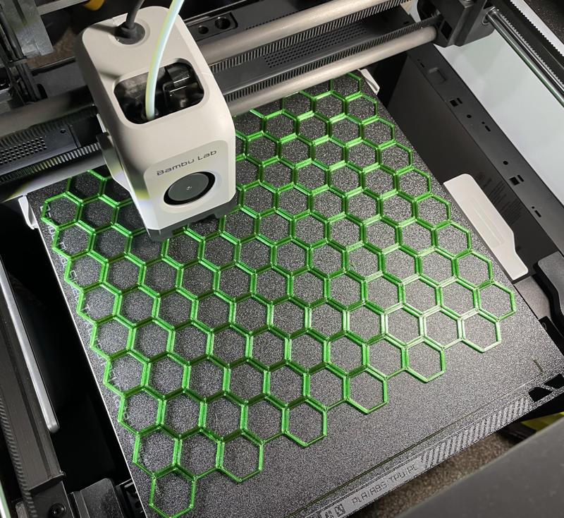 Honeycomb Storage Wall HSW - Bambu X1C/P1P Max Wall Piece