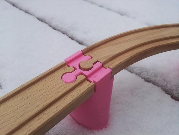 Wooden toy train bridge/ overpass (compatible with Brio, Ikea, Eichhorn, Bigjigs, Imaginarium etc.)
