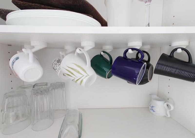 Mug Hook with Hidden Hardware