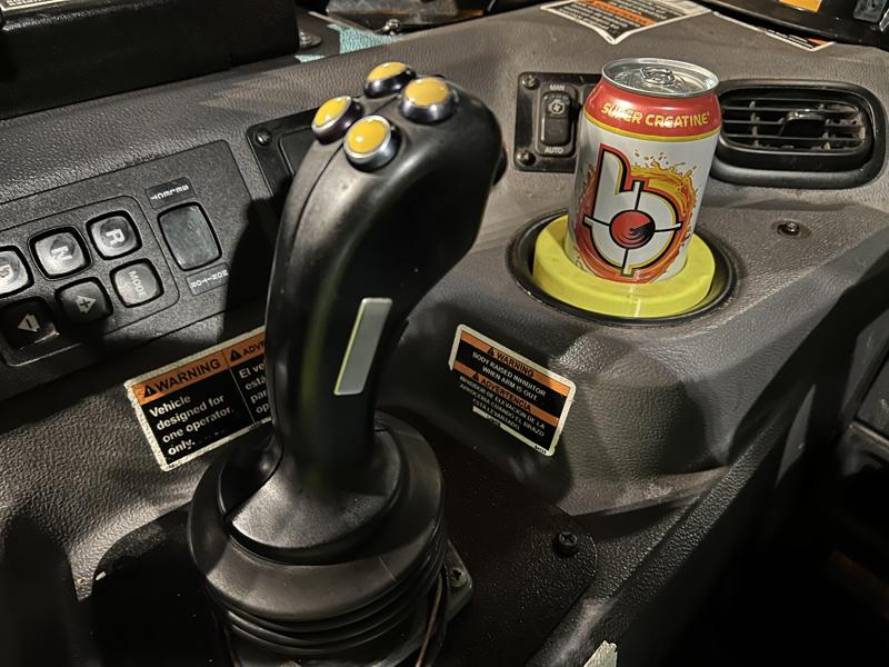 Cup holder adapter for Peterbilt 520 trucks