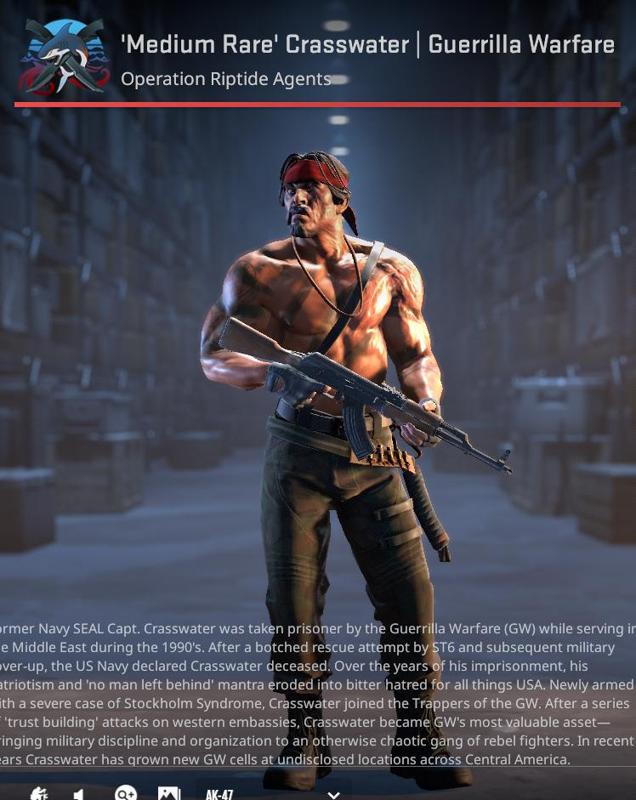 CS 2 AGENT | 'Medium Rare' Crasswater | Guerrilla Warfare