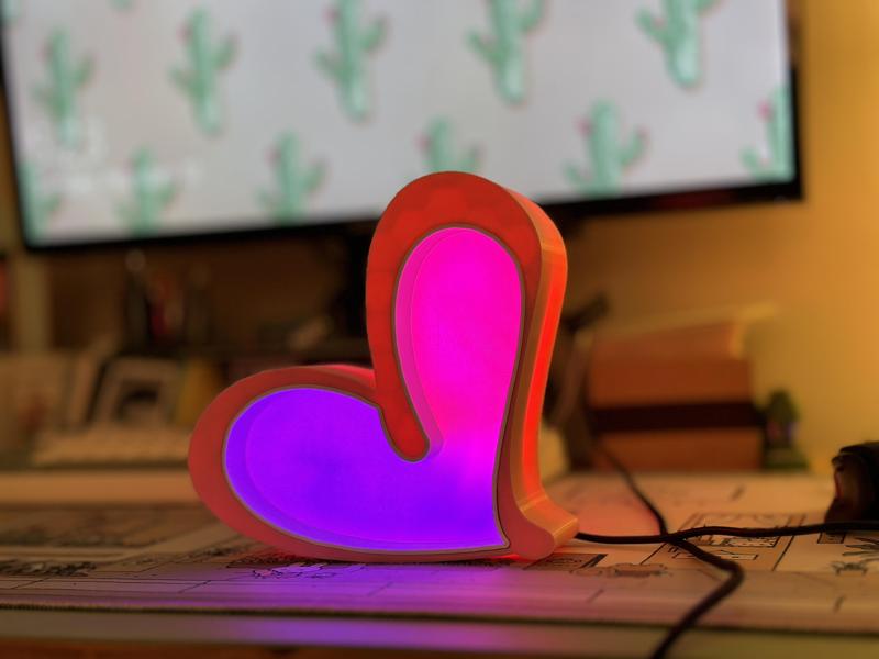 Heart LED Lamp
