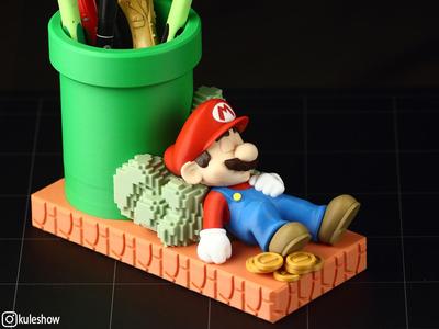 Mario Style Pencil Holder