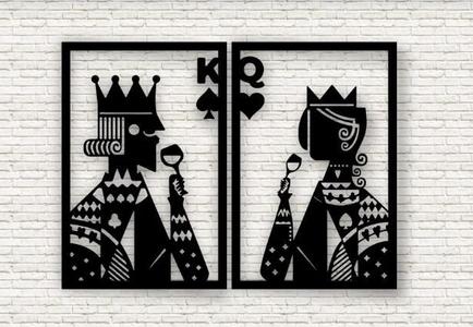 King And Queen STL, STP, SVG, OBJ