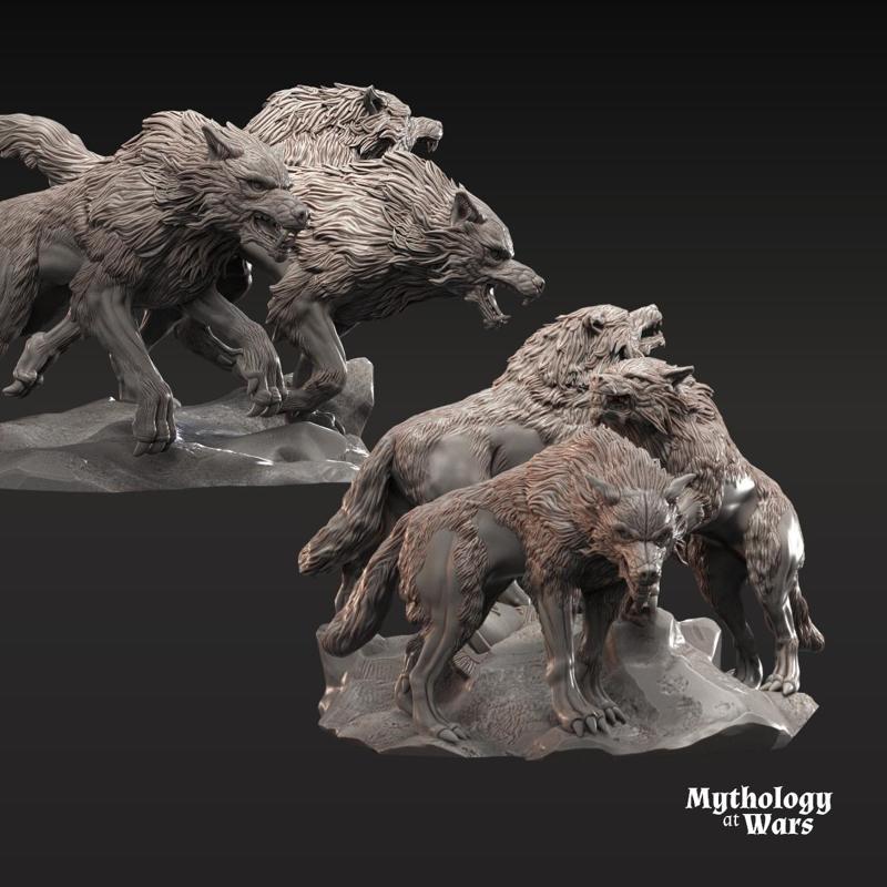 2x Fenrir Wolf Litter | Odin | Mythology at Wars