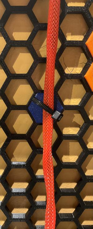 Honeycomb wall wire management