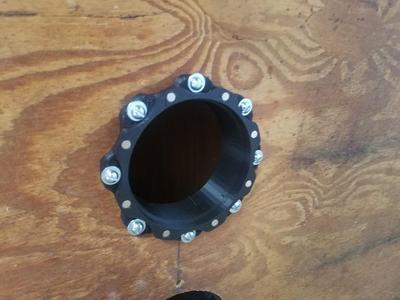 4 Inch Magnetic Dust Collector Thru Port and Caps