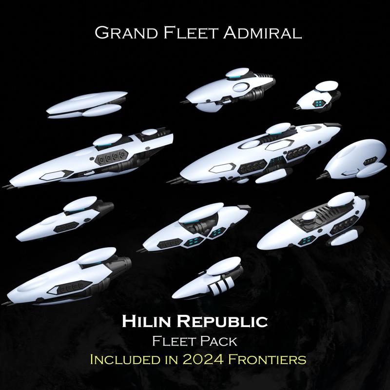 SCI-FI Ships Fleet Pack - Hilin Republic Expiditionary - Presupported