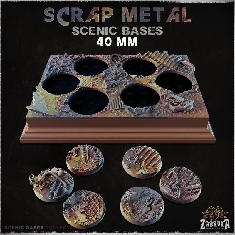 Scrap Metal - Scenic Bases (40mm Bases)