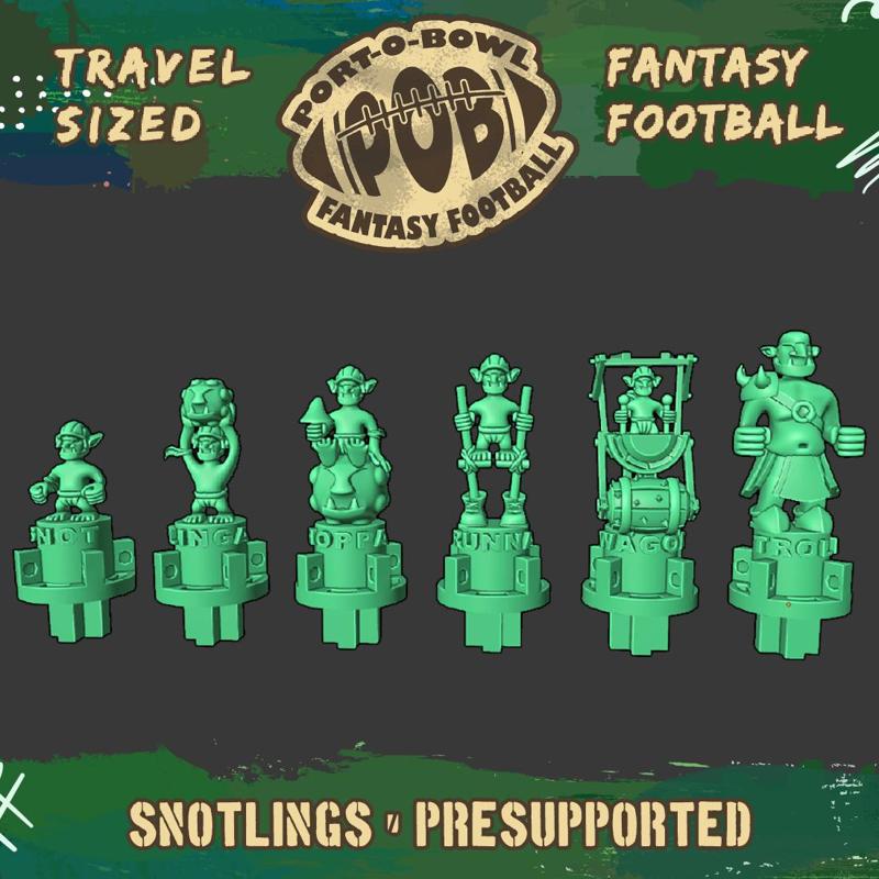 Port-O-Bowl: Travel-sized Fantasy Football Snotlings Team