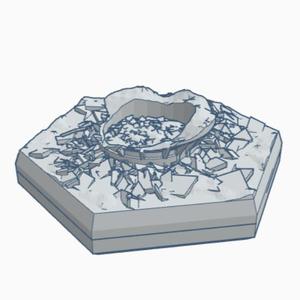 Sci-Fi Destroyed Building 33 34 35 Hex Map Scale HMSSFD033 HMSSFD034 HMSSFD035